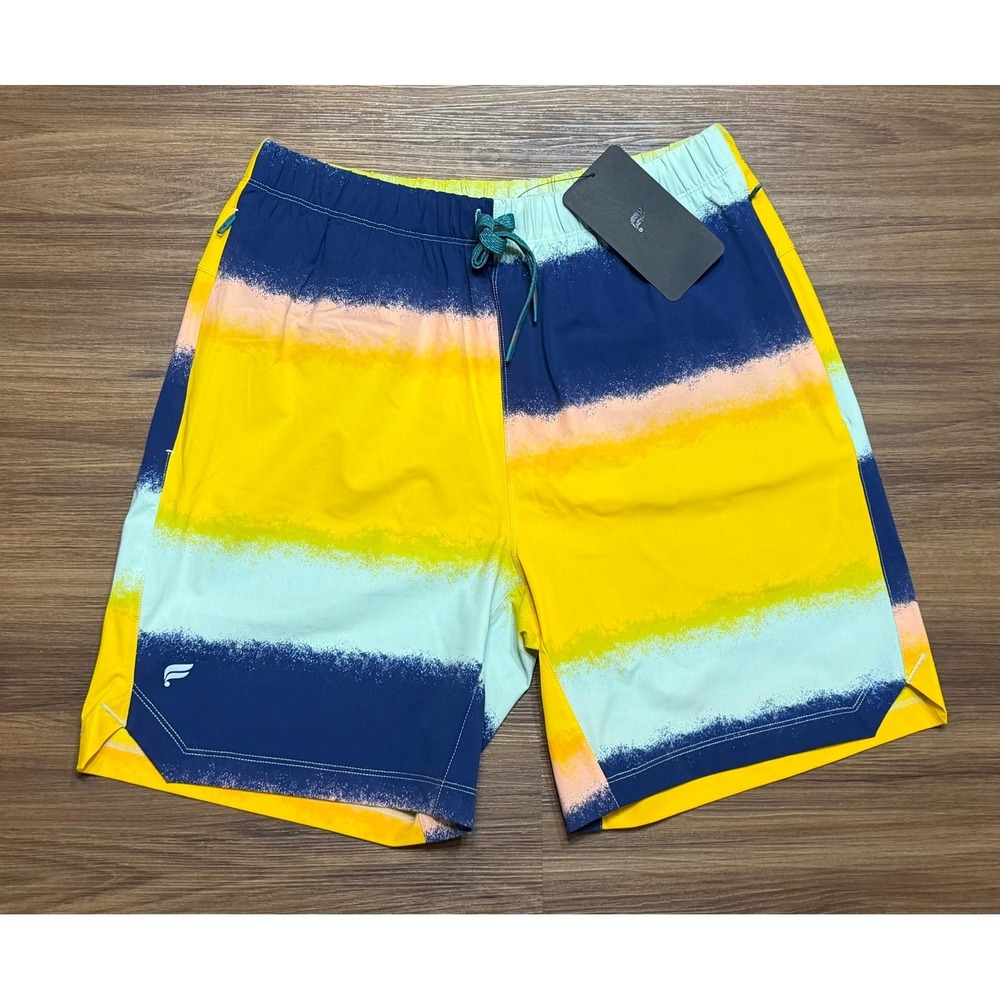 Fabletics Mens The 7" One Short Multicolor Spray Dye Athletic Gym Unlined Sz M